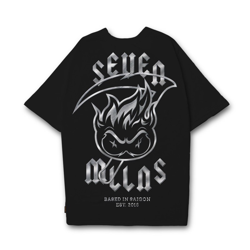 Áo thun 7millions MascotMetal - Đen - Unisex
