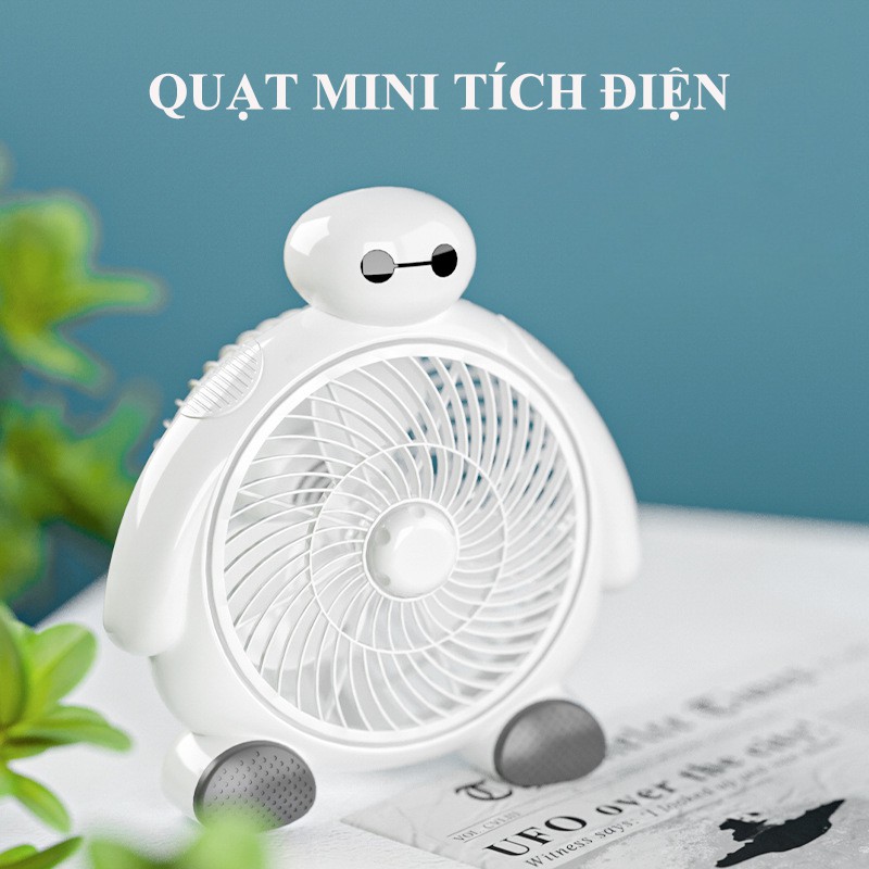 Quạt Mini USB Để Bàn Hoạt Hình Minion BayMax Cực Dễ Thương, Thích Hợp Để Bàn Học, Bàn Làm Việc Cho Mùa