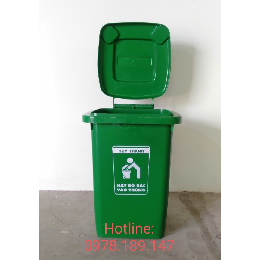 THÙNG RÁC NHỰA HDPE 60 LÍT - 0978189147