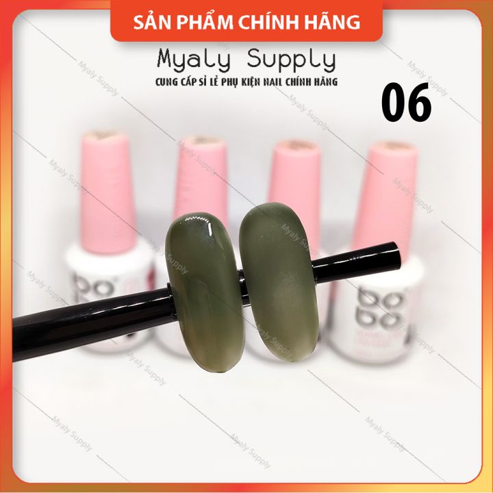 Sơn Gel Thạch BoBo Set 12 Màu Lẻ Chai