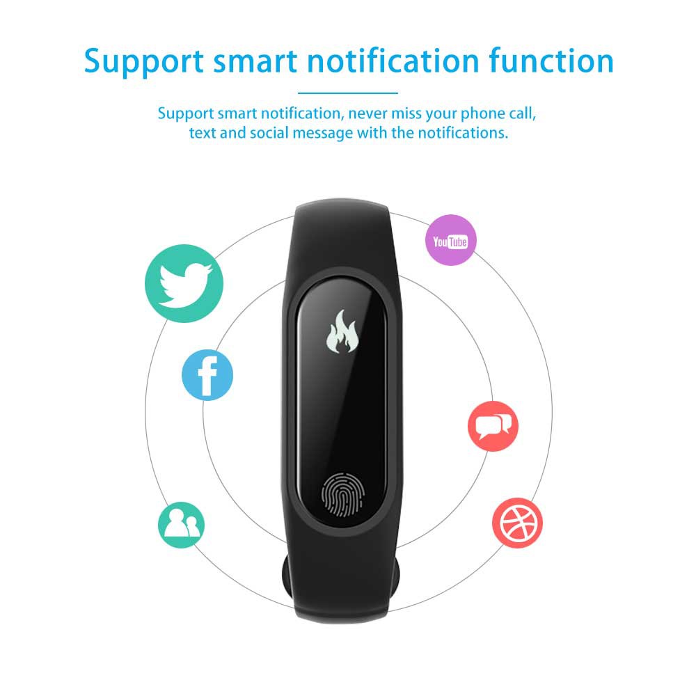 Vòng đeo tay thông minh M2 Bluetooth 4.0 Đa chức năng Đồng hồ Theo dõi tập thể dục Vòng đeo tay cho Android Màn hình ngủ iOS