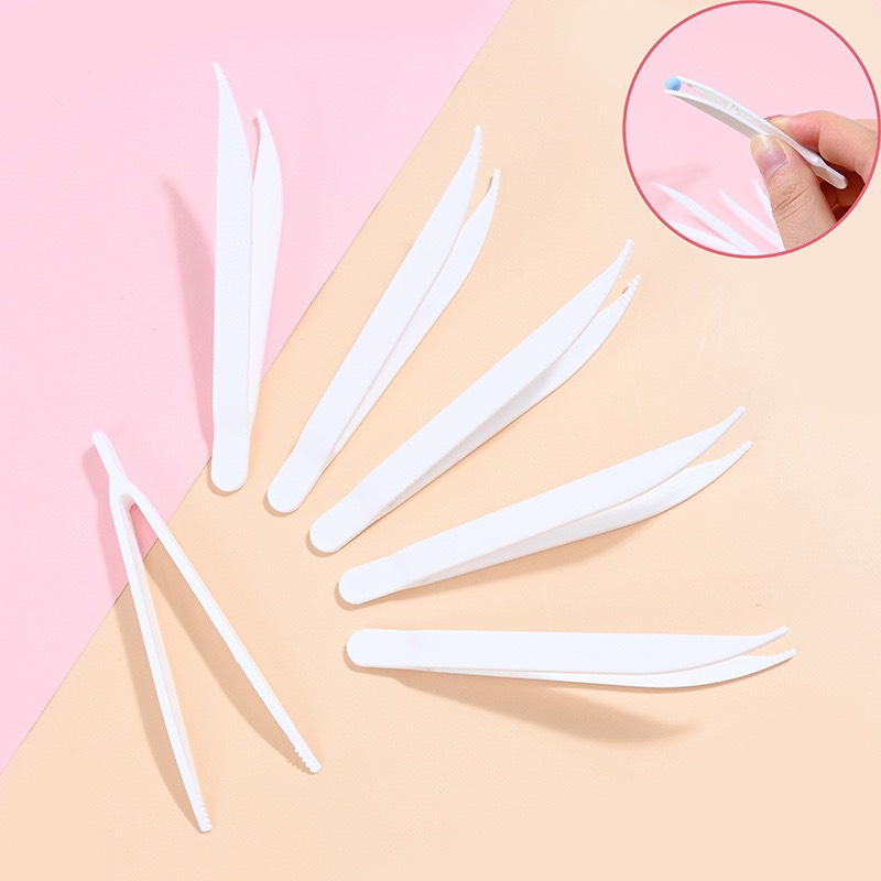 Nhíp Nhựa Gắp Charm/ Hạt Nail Mini Chuyên Dụng - Màu Trắng sang trọng