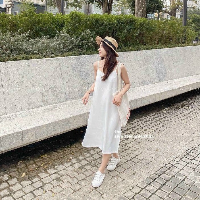 [ Mã FAMAYWA2 giảm 10K đơn 50K] VÁY 2 DÂY ĐŨI CÁT 5 MÀU CHO NỮ | BigBuy360 - bigbuy360.vn