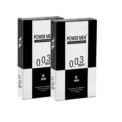 Bao cao su POWERMEN 0.03 hộp 12 chiếc