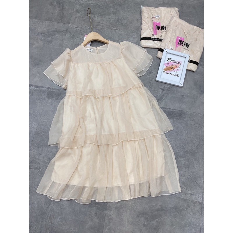 Váy Babydoll Tơ Bèo Tầng Siêu Xinh Có Ảnh Thật Kèm Video