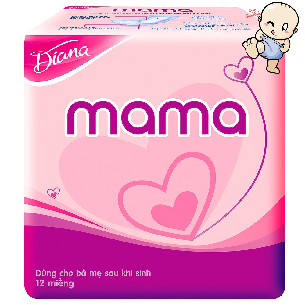 Băng vệ sinh Diana Mama (12 miếng)