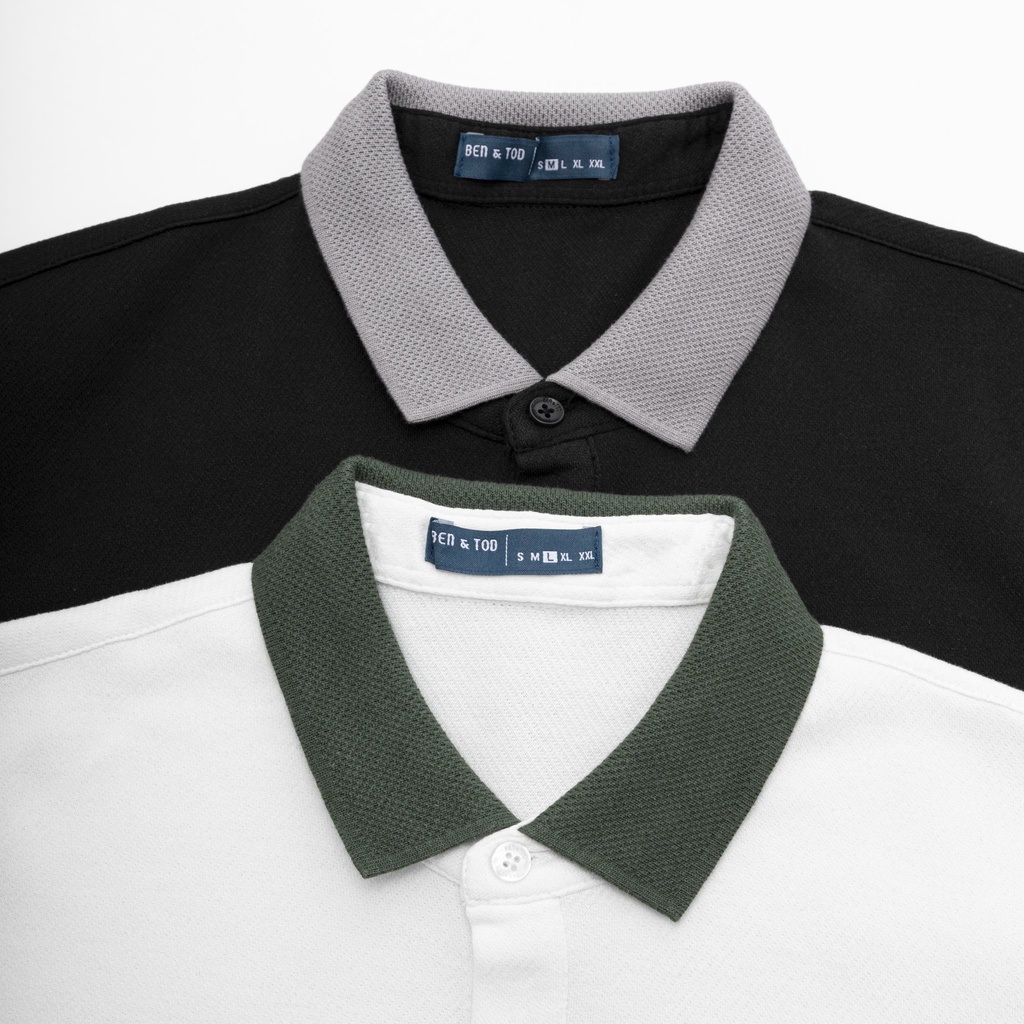 Áo polo nam BEN & TOD R1300BB136 vải thun cotton 100%, nam tính, chỉnh chu, sang trọng, thanh lịch OUTLET 259