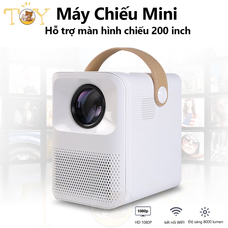 Máy Chiếu Hệ Điều Hành Android + Kết nối Điện thoại, Wifi, Bluetooth + Full HD 1080 - Bảo Hành 12 Tháng