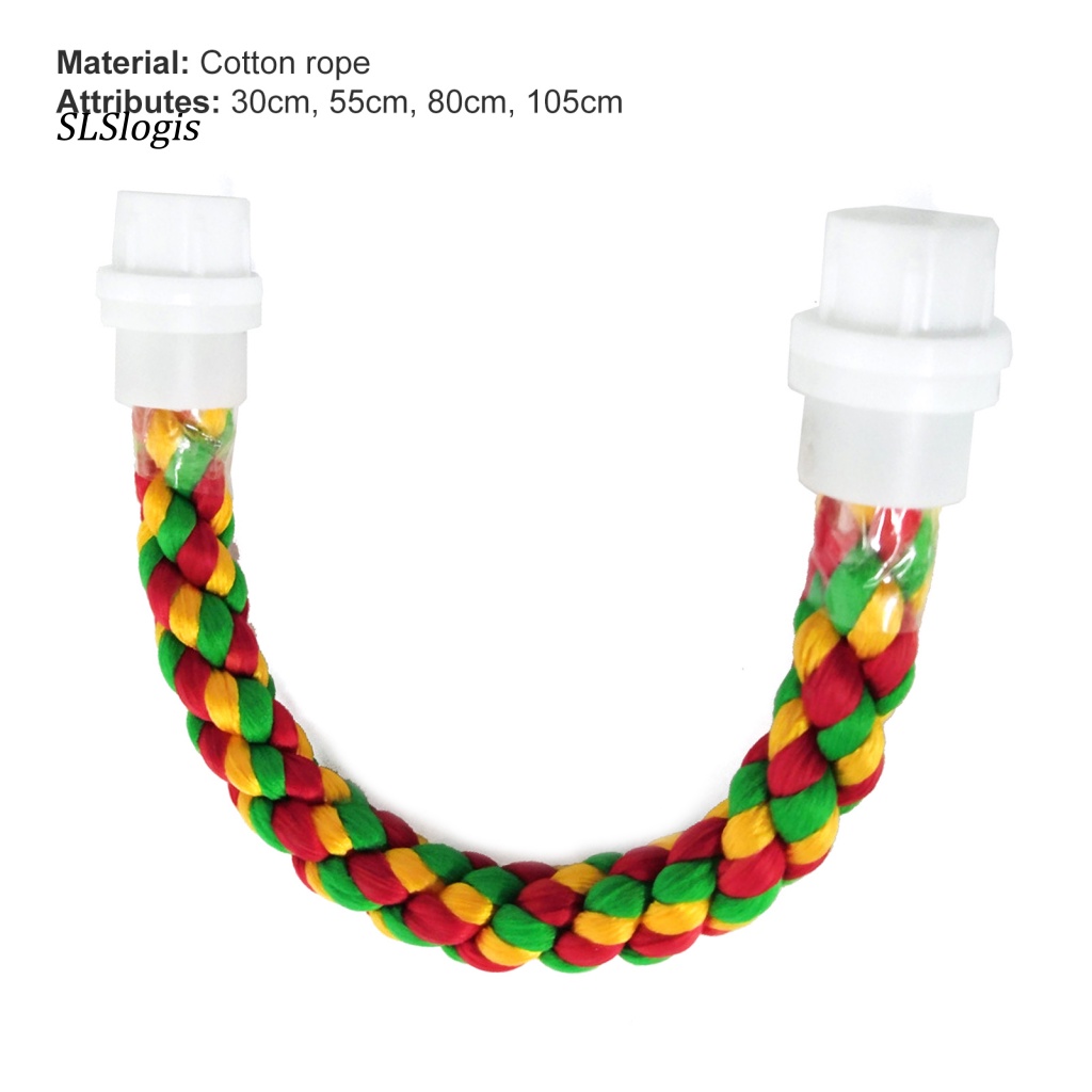 Đồ Chơi Mài Móng Chân Bằng Dây Cotton Bện Cho Chim Vẹt