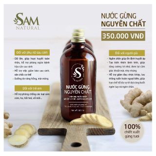 Nước gừng nguyên chất SamNatural