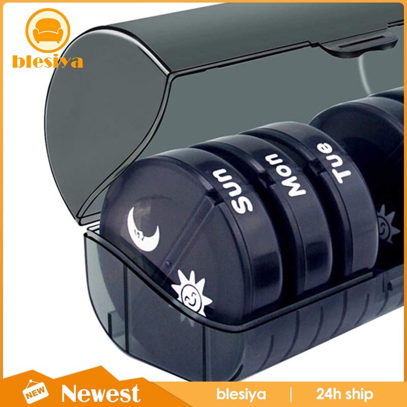 Hộp Đựng Thuốc Mini 7 Ngày Hai Lần Tiện Dụng Khi Đi Du Lịch Ốp