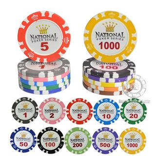 Chips poker phỉnh poker lẻ chất liệu Clay cao cấp nhiều mệnh giá tùy chọn