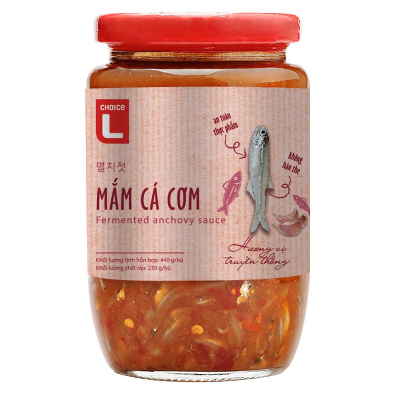 Mắm Ruốc Chà / Mắm cá cơm / Mắm tôm củ kiệu/ Cà pháo Choice L 430G