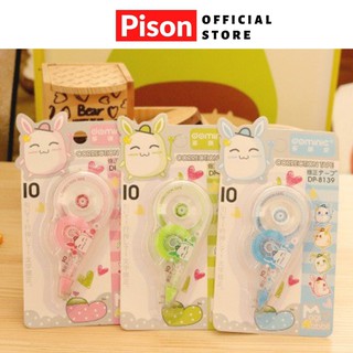 Bút xóa kéo hình thỏ 10m pison, xóa khô tiện lợi – sp0862 – 1 cái