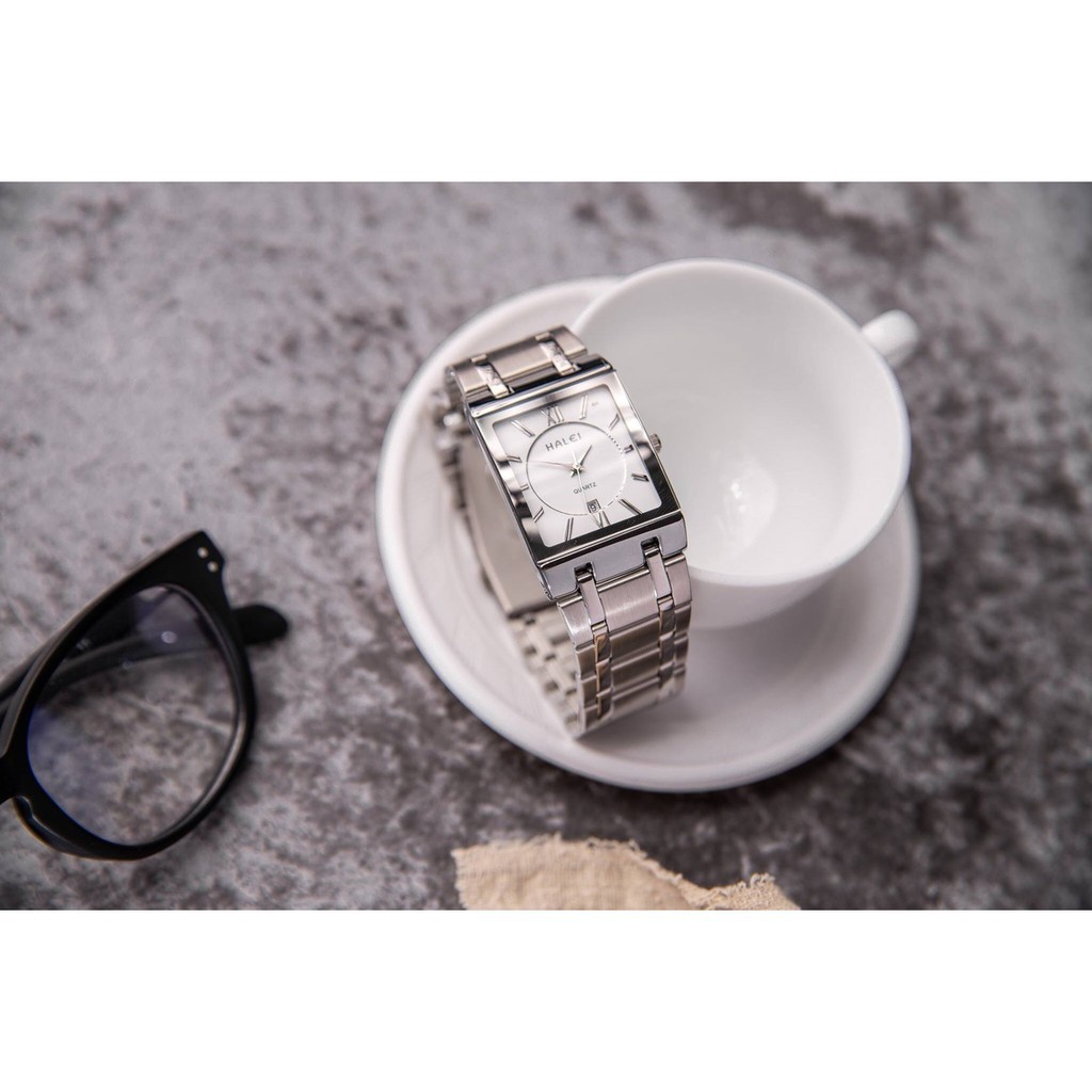 Đồng Hồ Nam HALEI 564M dây thép đúc Cao Cấp Mặt Vuông Lịch Lãm | BigBuy360 - bigbuy360.vn