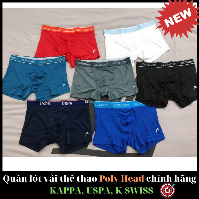 Quần Lót Polyester Nam Thể Thao Chuyên cho người tập Gym -  Quần lót nam thun lạnh Hàn Quốc Head, Kappa, K-Swiss