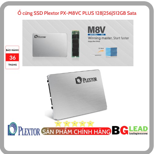 Ổ cứng SSD Plextor PX-1024M8VC PLUS 128|256|512GB Sata - Chính hãng, Mai Hoàng phân phối và bảo hành toàn quốc