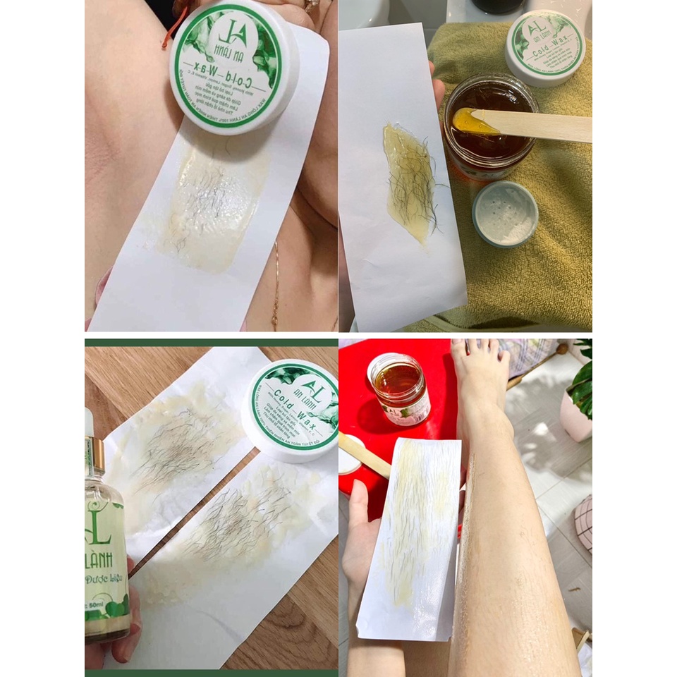 Combo Triệt Lông Vĩnh Viễn An Lành [ 1Wax+1Mỡ trăn+1 tinh dầu dược liệu+1Set Giấy và 2Que]
