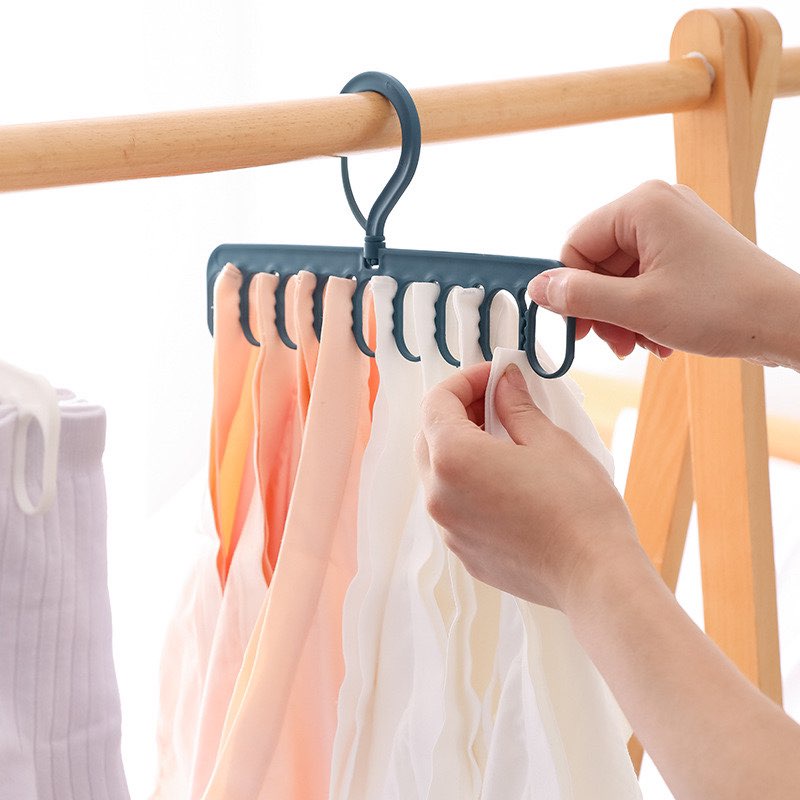 Móc nhựa treo quần áo đa năng tiết kiệm không gian tiện dụng