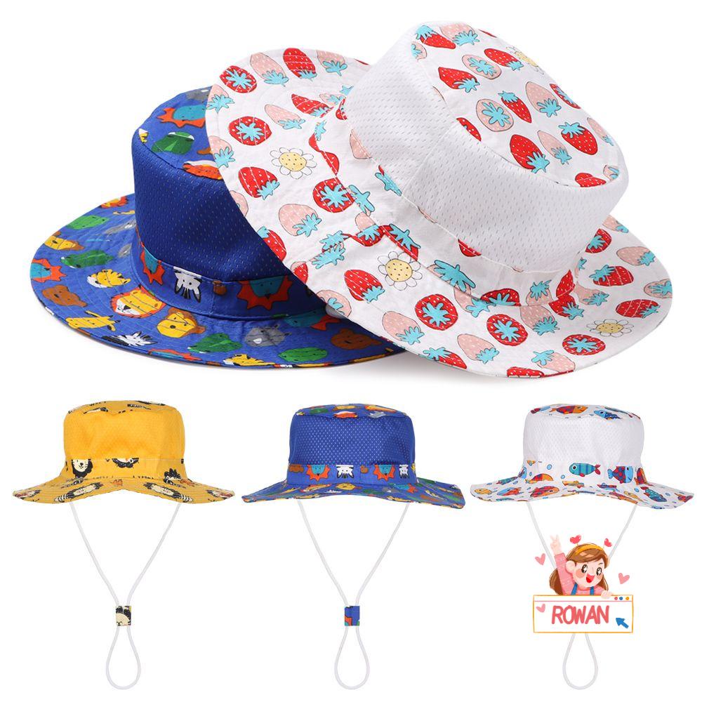 Nón Vành Fedoras Họa Tiết Hoạt Hình Thời Trang Đi Biển Dành Cho Trẻ