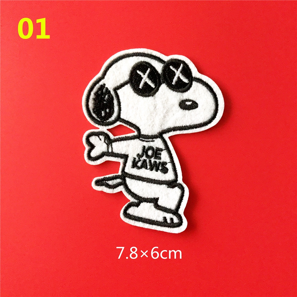 Miếng vá ủi lên quần áo hình Snoopy - JOE KAWS Seri 05