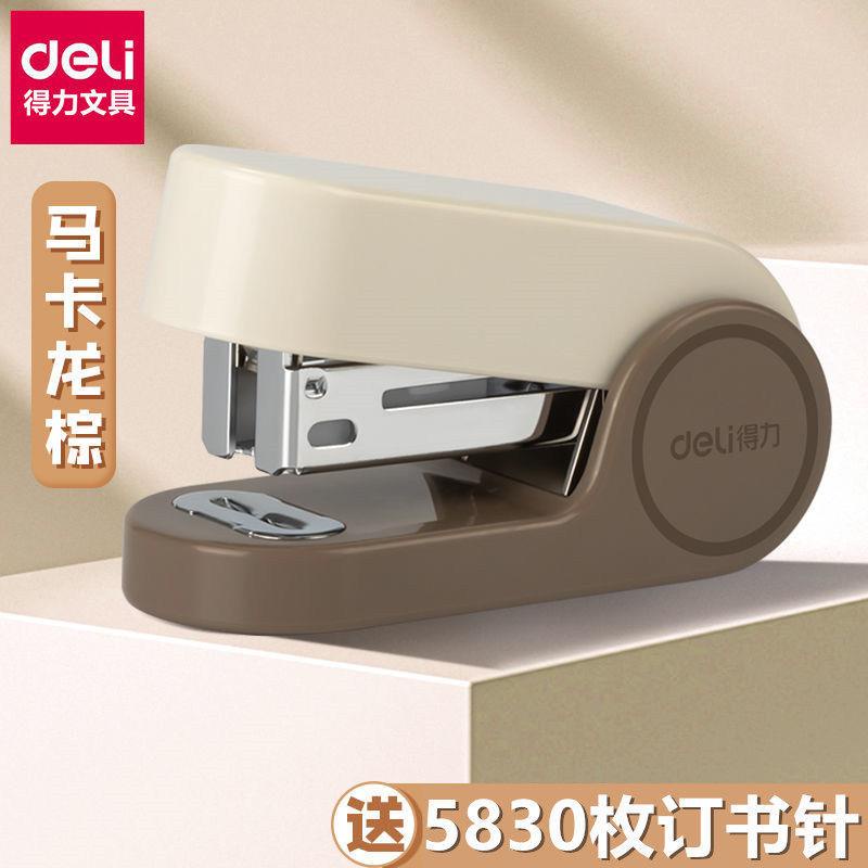 Máy Dập Ghim Di Động Cho Học Sinh Deli Stapler No. Bộ 12 Đinh Tán Nhỏ Cầm Tay Chuyên Dụng