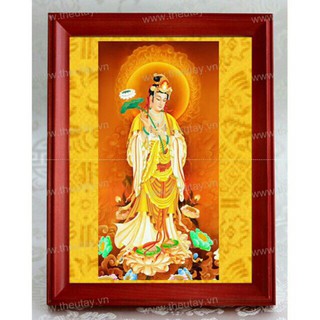 Tranh Đính Đá ĐẠI THẾ CHÍ BỒ TÁT (DF2332) 50×95cm Chưa Đính.