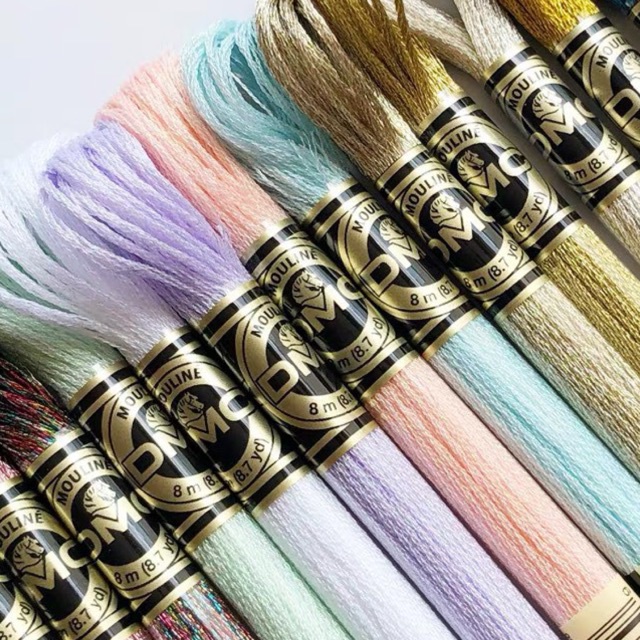 Chỉ thêu lụa DMC Embroidery Floss 12Skeins 8M Satin Floss 1/2
