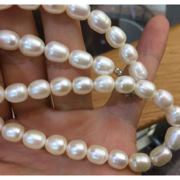 Vòng tay-vòng tay trai nuôi nước ngọt tự nhiên hạt xoài 10li đủ màu hạt tuyển