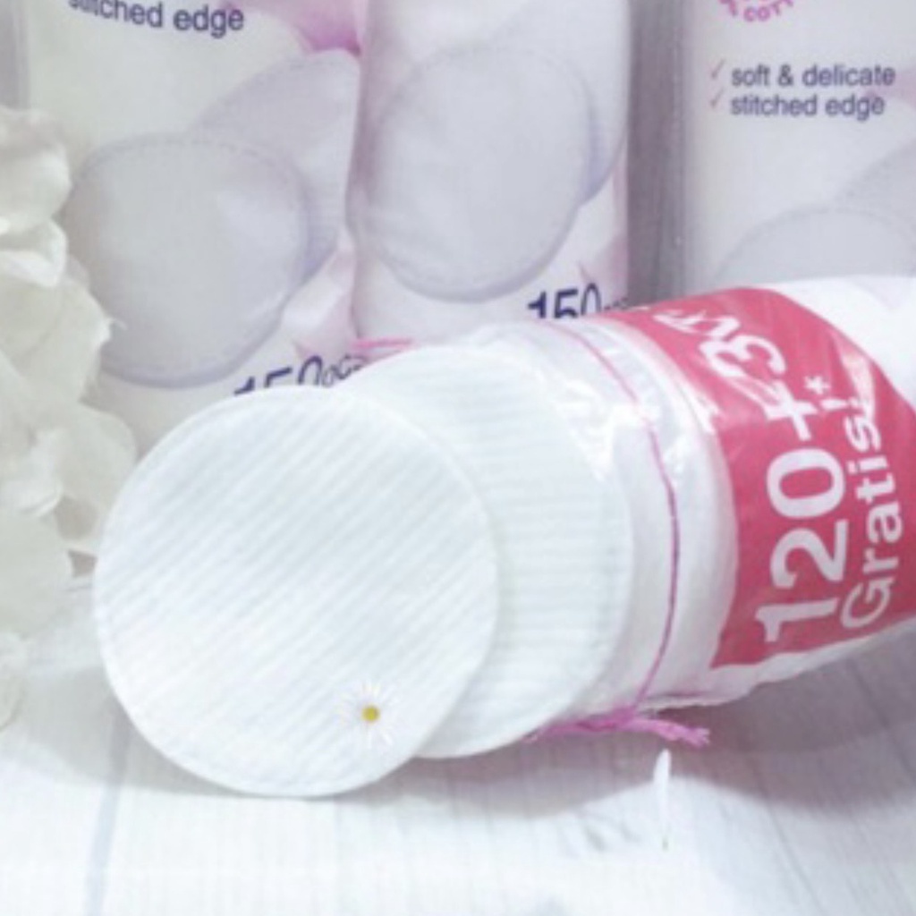 Combo 10 bông tẩy trang Aura 150 miếng