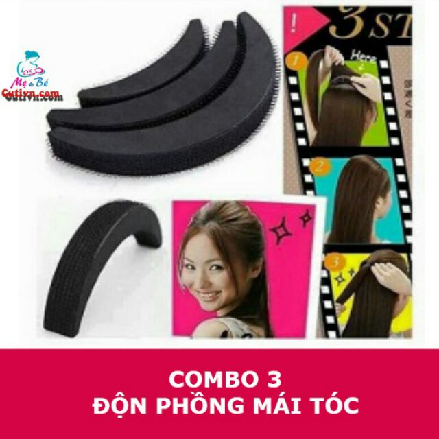 Độn phồng mái tóc