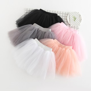 Chân váy xoè tutu phối lưới phong cách hàn quốc cho bé gái
