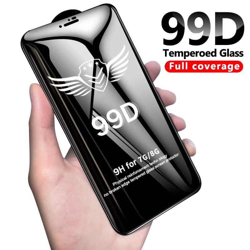 Kính bảo vệ 99D iPhone 6 6S 7 8 plus X XR XS 11 12 pro MAX kính bảo vệ màn hình