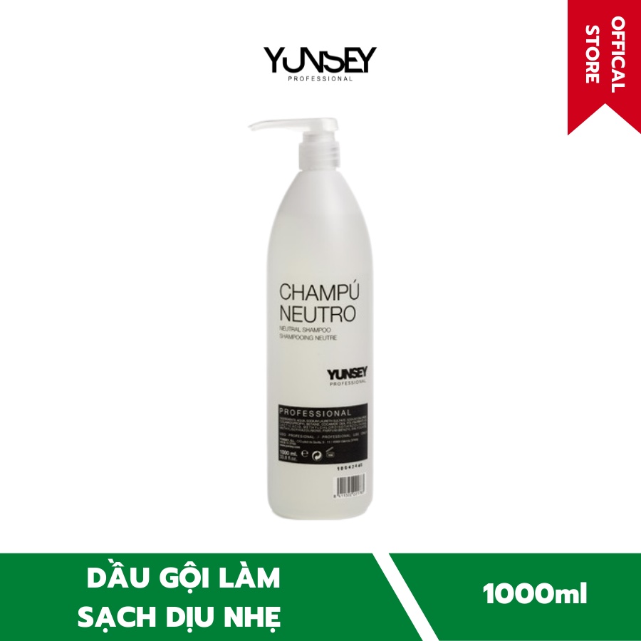 Dầu gội Yunsey dưỡng tóc và làm sạch dịu nhẹ Neutral Shampoo 1000ml