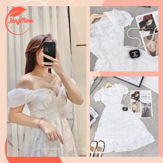 Váy đầm tơ hoa thiết kế sexy - jangmina shop