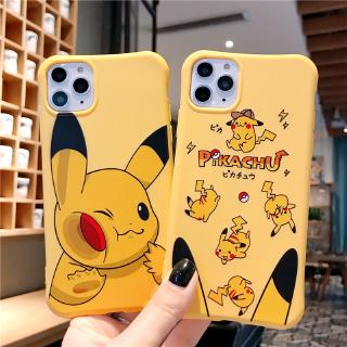 Ốp điện thoại cao su mềm họa tiết hoạt hình Pikachu cho iPhone X 7 8 Plus XR 6s 6 6s Plus XS 11 Pro Max