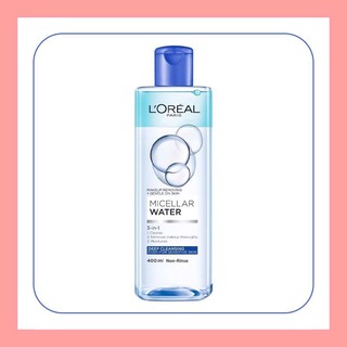 Nước tẩy trang l’oreal 3 in 1 micellar water deep cleansing 400ml