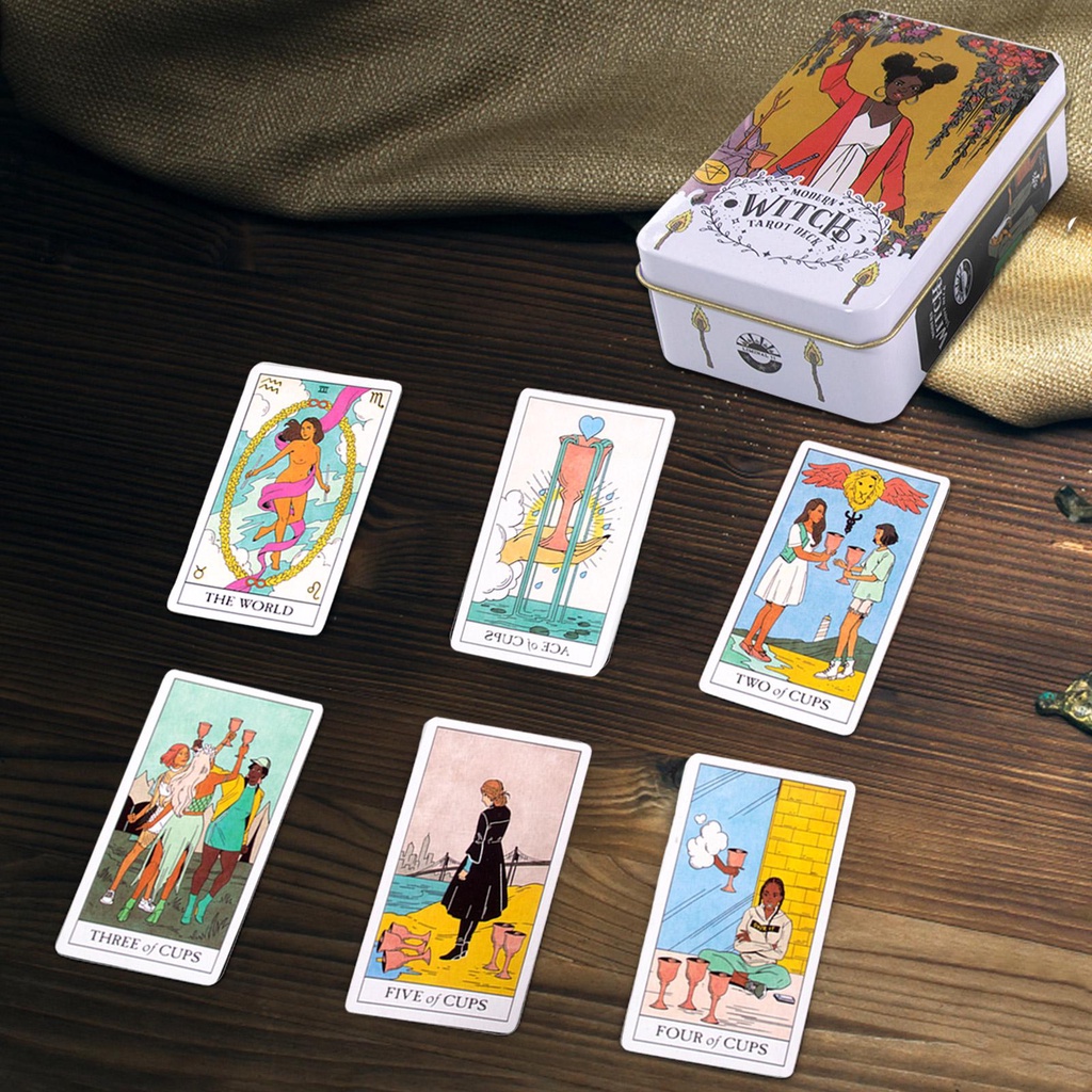 Bộ Bài Tarot 78 Lá Kèm Hộp Thiếc
