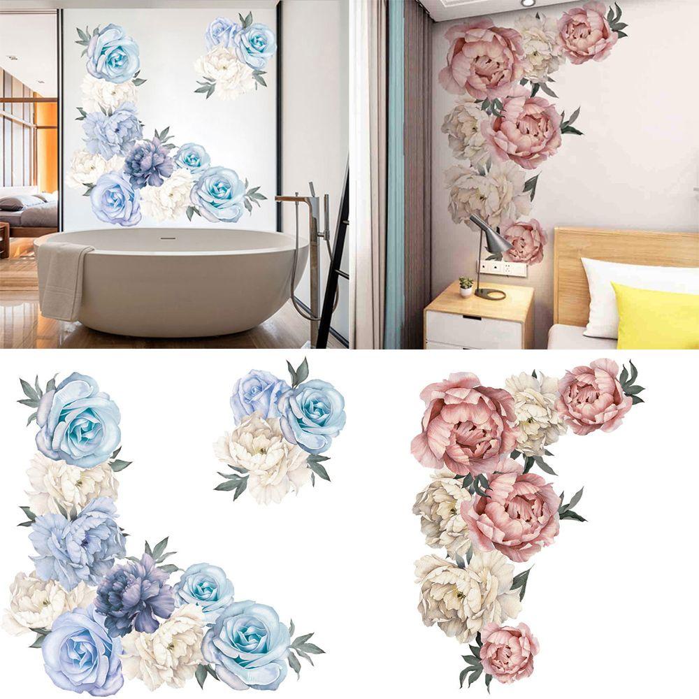 WTTLE Miếng Dán Tự Dính Hình Hoa Mẫu Đơn Lãng Mạn Trang Trí Ghế Sofa / Cạnh Giường