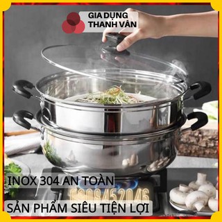Nồi hấp 2 tầng đa năng 28cm