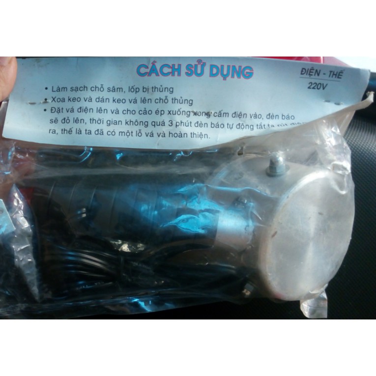Bộ vá ép điện vỏ xe, ruột xe