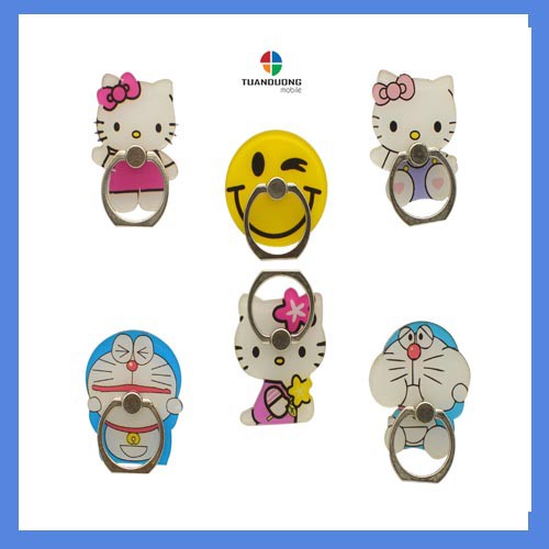 Giá Đỡ Điện Thoại Chiếc Nhẫn iring in hình ngỗ nghĩnh đáng yêu  cute