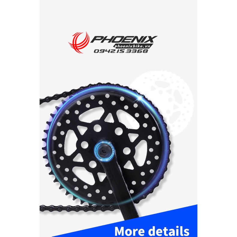 Xe đạp Fixed Gear EG-01 vành 60 2022 siêu rẻ