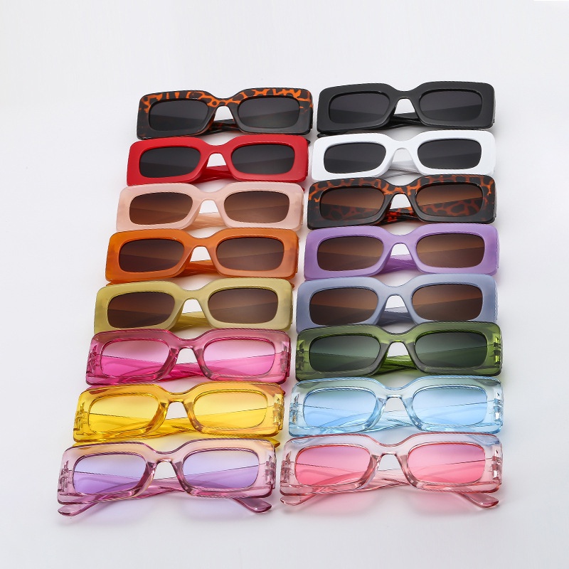 Kính Mát Gọng Vuông Nhỏ Màu Kẹo Thời Trang Cho Nữ