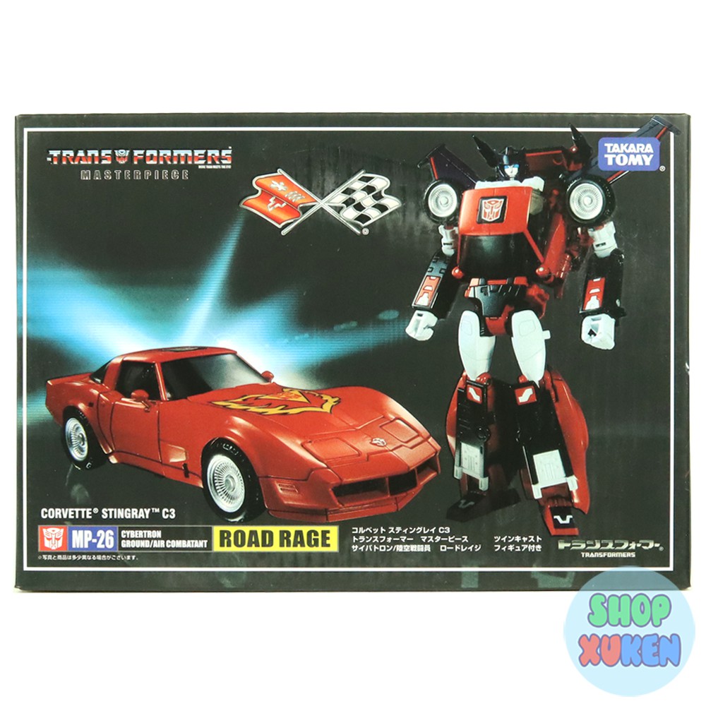 MP-26 ROAD RAGE Robot Transformers Đồ Chơi Biến Hình Sang Siêu Xe CORVETTE STINGRAY Bản KO