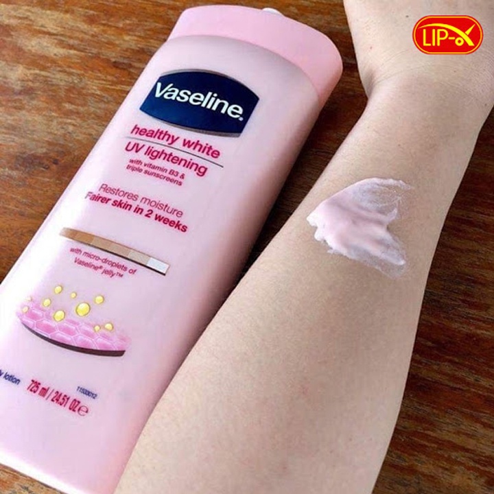 Bộ đôi sữa dưỡng thể ngày và đêm Vaseline Healthy White 725ml &amp; Vaseline 50x Thái Lan 320ml