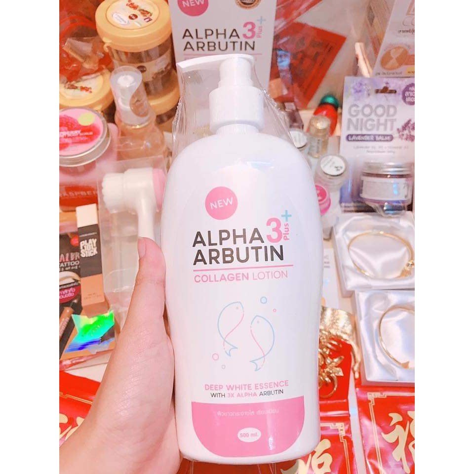 Dưỡng Trắng Alpha arbutin Lotion 3+Plus Collagen 500ml