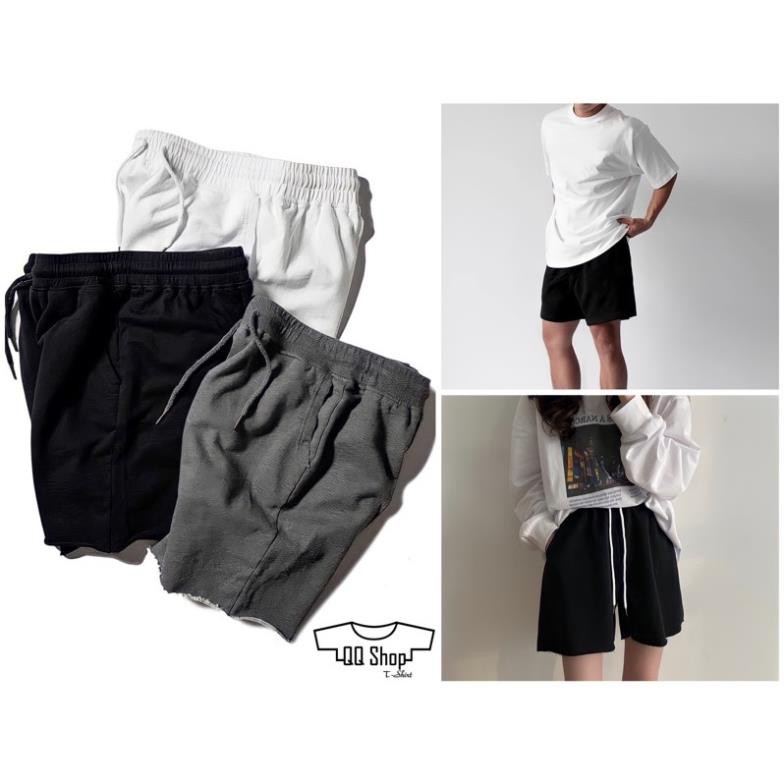 [FREESHIP] Quần Short Thun Street Style [Nam, Nữ] - Quần Đùi Thun Thể Thao, Gym - Trắng, Đen, Xám - Quần:  ་