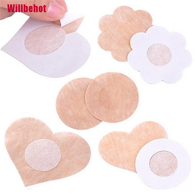 (Hàng Mới Về) Bộ 10 Miếng Dán Ngực Tròn / Tự Dính