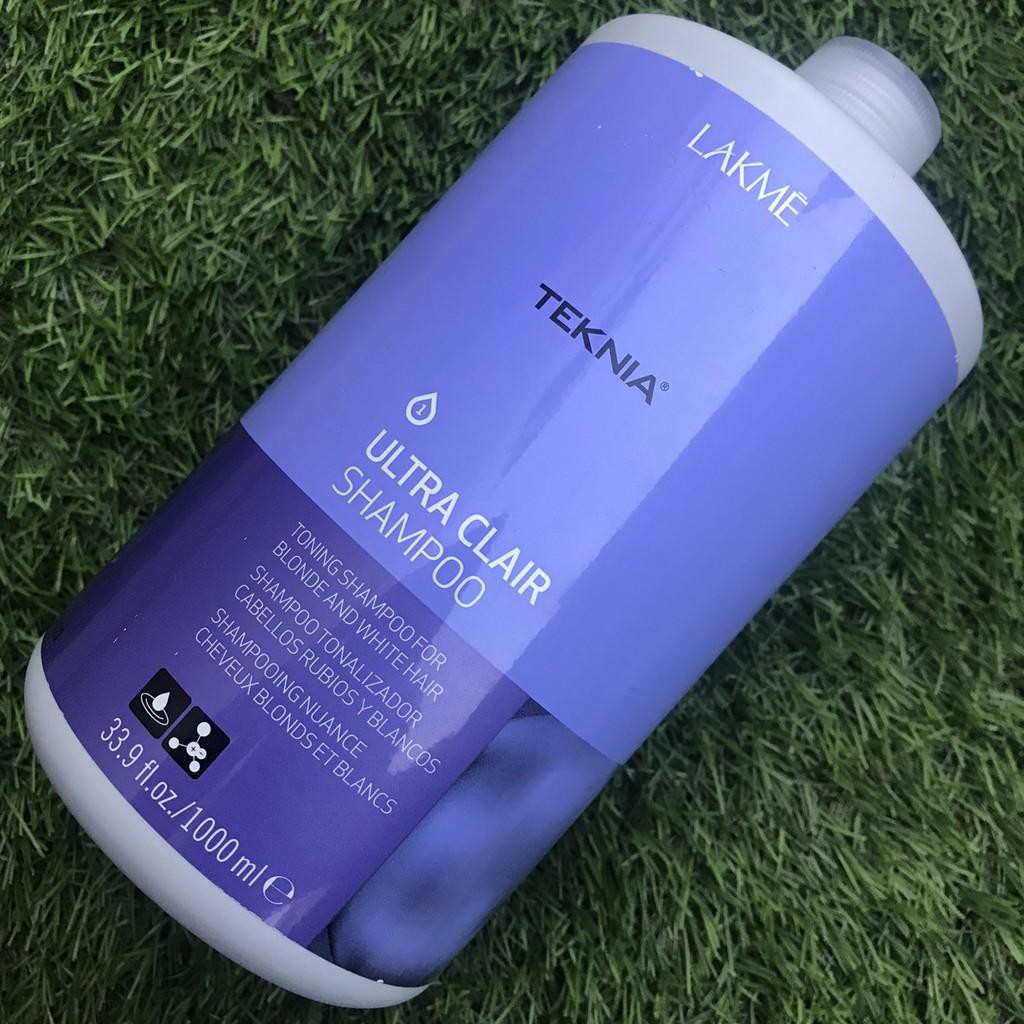 [Lakme-chính hãng] Dầu gội cho tóc rất sáng hoặc bạc Lakme Teknia Ultra Clair Shampoo 1000ml